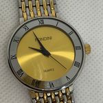 Fondini women watch gold silver tone 30mm quartz analog mesh band running Photo 2