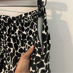 Who What Wear Black & White Animal Print Tiered Ruffle High Rise Midi Skirt 6 Photo 4