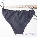 NEW It’s Now Cool the gathered tie pant bikini bottom black lurex, size L Size L Photo 5