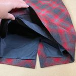The Limited  Plaid Pencil Skirt Red Grey Women's Career Business Office Sz 12 EUC Photo 5