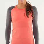 Lululemon  Run: Swiftly Tech Long Sleeve Love Red / Deep Coal 8 Photo 0