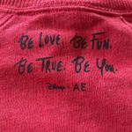 NWOT Disney X Ae Fleece Crew Neck Sweatshirt Feisty XS Red Photo 8