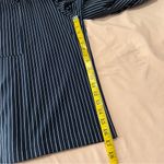 Anthropologie Sunday In Brooklyn Navy Pinstriped Wide Leg Crop Pant Size XS Photo 9
