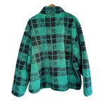 Aerie OFFLINE Green Black Plaid Quarter Zip Fleece Pullover XXL/TTG Photo 9