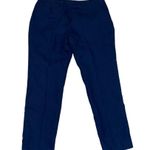 Akris  Women’s Solid Grey Straight Leg Mid Rise Trouser Dress Pants Size 14 Photo 2