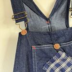 Vintage Round House Overalls Patchwork Grunge Work 80s USA Blue Size undefined Photo 2