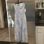 Reformation 💕💕 Eleni Dress ~ Aliso Blue Floral Print 10 NWT Photo 6