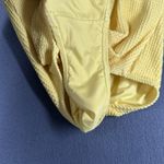 Lucky Brand  Swimsuit Womens Medium Yellow Textured One Piece Tank Lined Stretch Photo 13