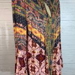 Umgee Womens blouse Multicolor Patchwork Flowy Long Sleeve Bell Boho S Photo 5