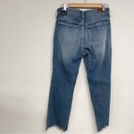 Hollister  High Rise Slim Straight Jeans Distressed Raw Hem Ankle Length Women 28 Photo 8