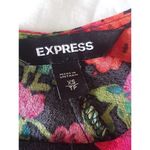 EXPRESS  Womens Blouse Sz XS Floral Surplice Front Tie Boho Garden Party Y2k 90s Photo 9