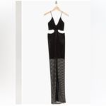Alice + Olivia Havana embellished mesh cutout maxi dress in black Sz 0 $795 Photo 2