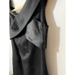 Halston Heritage Black Off Shoulder Dress with Crisscross Detail Sz. S Photo 4