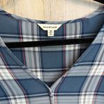 Max Studio * Women's Plaid Long Sleeve Knotted Top Size Medium Casual Stylish Photo 2