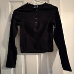 Old Navy Black top with buttons  Photo 0