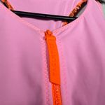 Fabletics NWT  Zip Front Racerback Bright Ballerina One Piece Swimsuit Size XL Photo 5