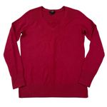 Talbots Women's V-Neck Red pure Cashmere Sweater Photo 0
