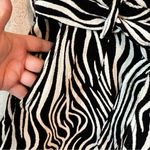 joe's jeans  Calypso Zebra Print High Waist Paper Bag Shorts Photo 5