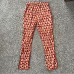 Faherty  Orange Pacific Beach Linen Pants Patterned Summer Vacation Comfy XS Photo 5