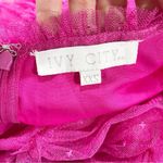 Maxi Dress Size XXS Pink Tulle Whimsical Fairy Princess Prom Formal Star Print Photo 6