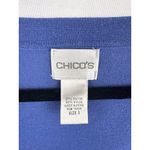 Chico's Women’s Size 2XL Periwinkle Cardigan with Shell Buttons Photo 4