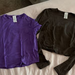 Oner Active  Purple and Brown Long Sleeve Tops Photo 0