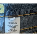 Paris Blues Y2K Denim Mini Shorts Size 9 Low Rise Zipper Pocket Vintage Photo 2