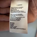 L'Agence  Janelle Raw Cropped Blush Pink Denim Jacket size small Photo 7