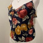 Victoria's Secret VTG 90s Y2K 2000s Navy Blue Floral Printed Cami Tank Top - M Photo 11