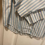 Old Navy NWT Size M Blue White Stripe Long Sleeve Button Front Pajama Top Photo 4