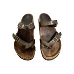 Birkenstock  Mayari Birko-Flor Loop Toe Adjustable Strap Slides Sandals Size 7‎ Photo 1