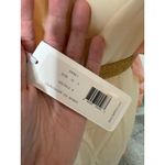 Vintage y2k 2000s Pink Peach Gold Bow 100% Silk Ruffle Coquette Mini Dress 8 NWT Photo 6