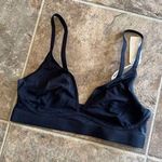 Aerie SMOOTHEZ Mesh Bralette True Black Size Small Photo 6