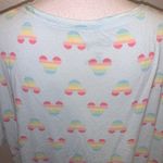 Disney  aqua blue Mickey Mouse Short Sleeve Pajama Shirt Photo 5