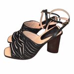 Anthropologie AD & Daughters Haddix Chunky Heel Sandals Shoes size 9 Photo 2