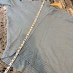 All Saints Lock Wool Blend Cowl Neck Sweater Blue Size Large Asymmetrical Photo 10