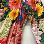 BORGO DE NOR Marni Floral Print Shirt Dress Over The Rainbow Flounced New Size 8 Pink Photo 11