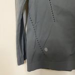 Athleta  gray long sleeve crew neck mesh hole workout athletic shirt size medium Photo 3