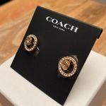 Coach NWT Gold Halo Stud Earrings Photo 1