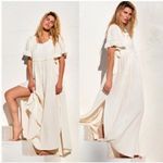 Free People  la vie ruffle sleeve cotton maxi dress Photo 1
