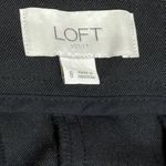 Loft Straight Leg Dress Pants Black Women’s Size 8 Side Zip Work Career Photo 3