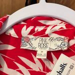 Pink Rose Tropical tie front top Photo 3