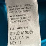 Athena Wave After Wave Tank One Piece Textured Blue Lagoon Swimsuit Size 14 NWT Photo 7