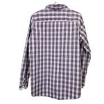 LL Bean Red White Plaid Long Sleeve Pinpoint Oxford Button Shirt Size LARGE Photo 5