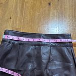 Babaton  Brown Vegan Leather Pencil Skirt Photo 9