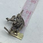 Vintage early C clasp brooch from Oberammergau in the Bavarian Alps, Germany. Silver Photo 3