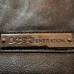 BCBGeneration  Black  Beaded Folded Soft Purse Clutch Handbag Photo 3