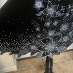 Libian USA Y2K Whimsygoth Sparkly Floral Print Mini Dress Black Size Large Fairy Photo 4