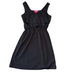 Simple & Cute Black Ruffle Top Dress Photo 1