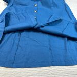 Antonio Melani Ember Linen Blue Button-Front Midi Dress Photo 8